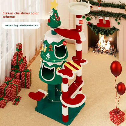 Christmas Cat Tower
